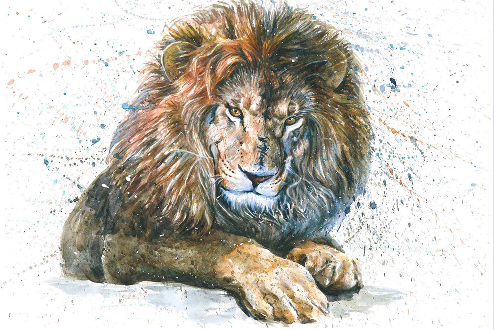 
                  
                    Male Lion Painting Print
                  
                