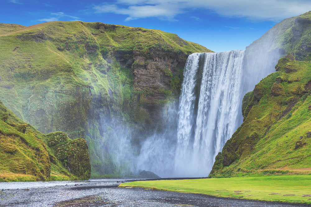
                  
                    Scenic Skogafoss Waterfall Iceland
                  
                