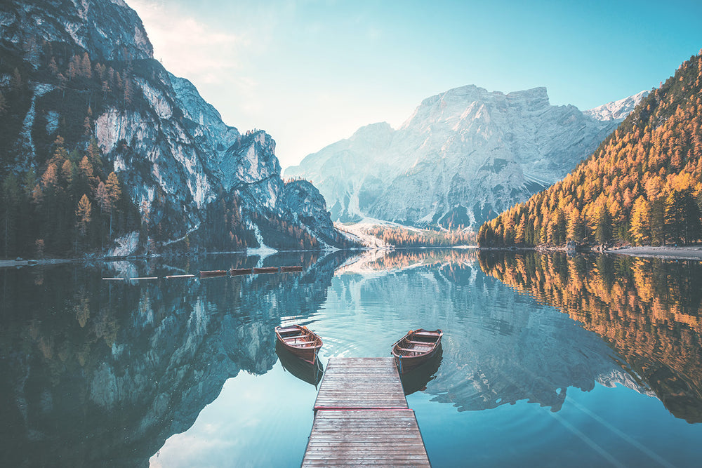 
                  
                    Boat Dock With View Of Dolomites
                  
                