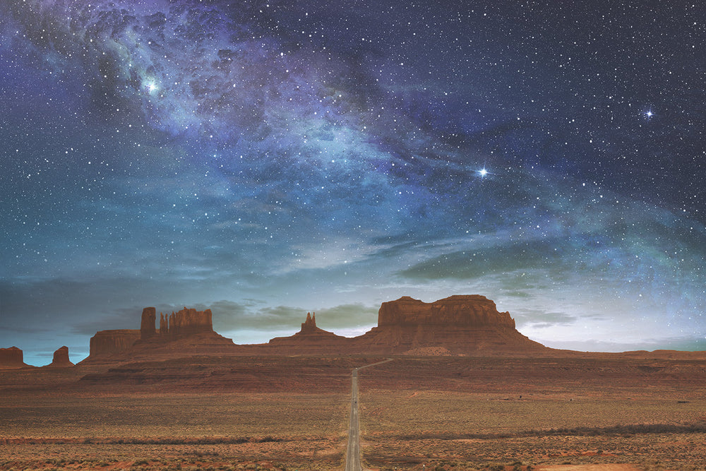 
                  
                    Monument Valley Under A Starry Sky
                  
                