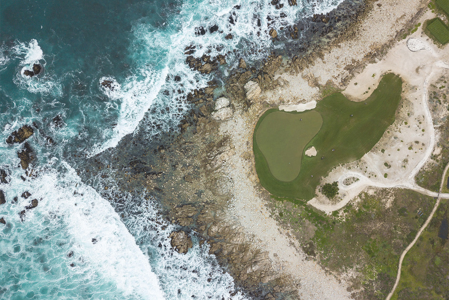 
                  
                    Pebble Beach Drone Golf Print I
                  
                